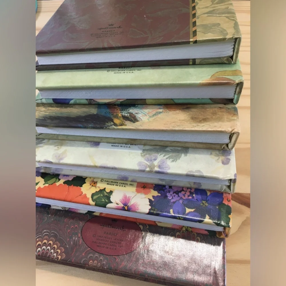 Set of 6 Assorted Hallmark Notebook Diaries Agendas  Planner Weekly Hardcover